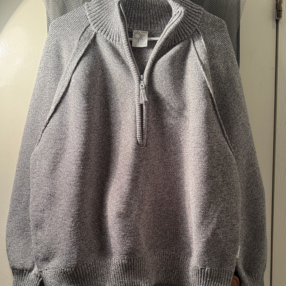 Gray Half-Zip women’s Sweater
